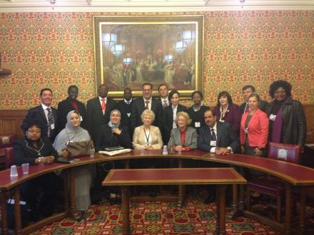 MPs on our death penalty study trip visit Baroness Stern at the House of Lords in May 2013